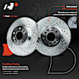 APBRPS406PG Front Drilled Rotors & Ceramic Brake Pads