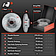 APBRPS410 6 Pcs Front Drilled Brake Rotors & Ceramic Pads