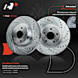 APBRPS410 6 Pcs Front Drilled Brake Rotors & Ceramic Pads