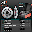 Brake Rotor and Pad Kit, 6 Pcs, Rear Driver & Passenger, A-Premium, APBRPS411
