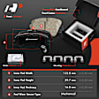 APBRPS412 12 Pcs Front & Rear Drilled Brake Rotors & Ceramic Pads