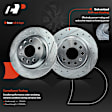 APBRPS416 Rear Drilled Rotors & Ceramic Brake Pads