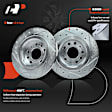 APBRPS416 Rear Drilled Rotors & Ceramic Brake Pads