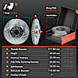 APBRPS419 Front Drilled Rotors & Ceramic Brake Pads