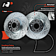 APBRPS419 Front Drilled Rotors & Ceramic Brake Pads