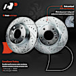 APBRPS427PG Front Drilled Rotors & Ceramic Brake Pads