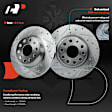 APBRPS443 6 Pcs Rear Drilled Brake Rotors & Ceramic Pads