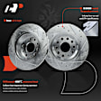 APBRPS443 6 Pcs Rear Drilled Brake Rotors & Ceramic Pads