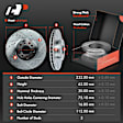 APBRPS445PG Front & Rear Drilled Rotors & Ceramic Brake Pads