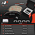 APBRPS451 12 Pcs Front & Rear Drilled Brake Rotors & Ceramic Pads