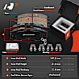 APBRPS451 12 Pcs Front & Rear Drilled Brake Rotors & Ceramic Pads