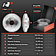 APBRPS452 6 Pcs Front Drilled Brake Rotors & Ceramic Pads