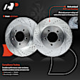 APBRPS452 6 Pcs Front Drilled Brake Rotors & Ceramic Pads