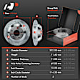 APBRPS454PG Front & Rear Drilled Rotors & Ceramic Brake Pads