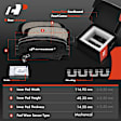 APBRPS454PG Front & Rear Drilled Rotors & Ceramic Brake Pads