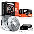 APBRPS464PG Front Drilled Rotors & Ceramic Brake Pads
