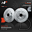 APBRPS464PG Front Drilled Rotors & Ceramic Brake Pads