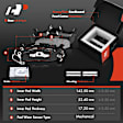 APBRPS471 12 Pcs Front & Rear Drilled Brake Rotors & Ceramic Pads
