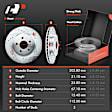 APBRPS473PG Front & Rear Drilled Rotors & Ceramic Brake Pads