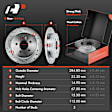 APBRPS473PG Front & Rear Drilled Rotors & Ceramic Brake Pads