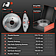 APBRPS479 12 Pcs Front & Rear Drilled Rotors & Brake Pads