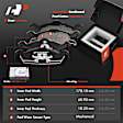 APBRPS479 12 Pcs Front & Rear Drilled Rotors & Brake Pads