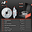 APBRPS556 8 Pcs Rear Drilled Brake Rotors & Pads + Brake Calipers