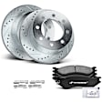 APBRPS602 Rear Drilled Rotors & Ceramic Brake Pads