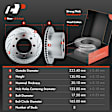 APBRPS602 Rear Drilled Rotors & Ceramic Brake Pads