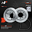 APBRPS602 Rear Drilled Rotors & Ceramic Brake Pads
