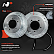 APBRPS616 Rear Drilled Rotors & Ceramic Brake Pads