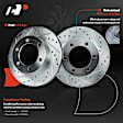 APBRPS617 Front Drilled Rotors & Ceramic Brake Pads