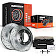 APBRPS618PG Front Drilled Rotors & Ceramic Brake Pads