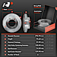 APBRPS618PG Front Drilled Rotors & Ceramic Brake Pads