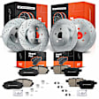 APBRPS622 Front & Rear Drilled Rotors & Ceramic Brake Pads