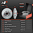 APBRPS622 Front & Rear Drilled Rotors & Ceramic Brake Pads