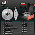 APBRPS622 Front & Rear Drilled Rotors & Ceramic Brake Pads