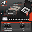 APBRPS622 Front & Rear Drilled Rotors & Ceramic Brake Pads