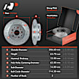 APBRPS626 Rear Drilled Rotors & Ceramic Brake Pads