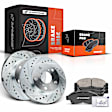 APBRPS634 Front Drilled Rotors & Ceramic Brake Pads