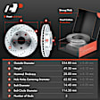 APBRPS634 Front Drilled Rotors & Ceramic Brake Pads