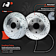 APBRPS634 Front Drilled Rotors & Ceramic Brake Pads