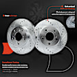 APBRPS636 Front Drilled Rotors & Ceramic Brake Pads