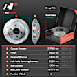 APBRPS643 Rear Drilled Rotors & Ceramic Brake Pads