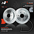 APBRPS643 Rear Drilled Rotors & Ceramic Brake Pads