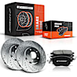 APBRPS644 Front Drilled Rotors & Ceramic Brake Pads