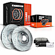 APBRPS647 Front Drilled Rotors & Ceramic Brake Pads