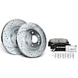 APBRPS647 Front Drilled Rotors & Ceramic Brake Pads