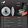 APBRPS647 Front Drilled Rotors & Ceramic Brake Pads