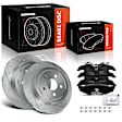 APBRPS651 6 Pcs Rear Drilled Brake Rotor & Ceramic Brake Pads